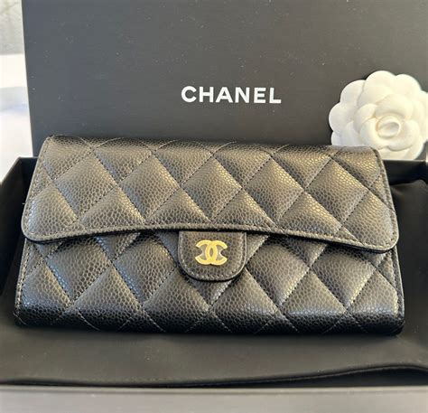 chanel passport wallet|Chanel long wallet price.